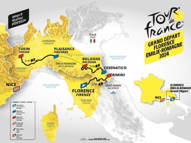 Prima tappa Tour de France 2024 Firenze - Rimini