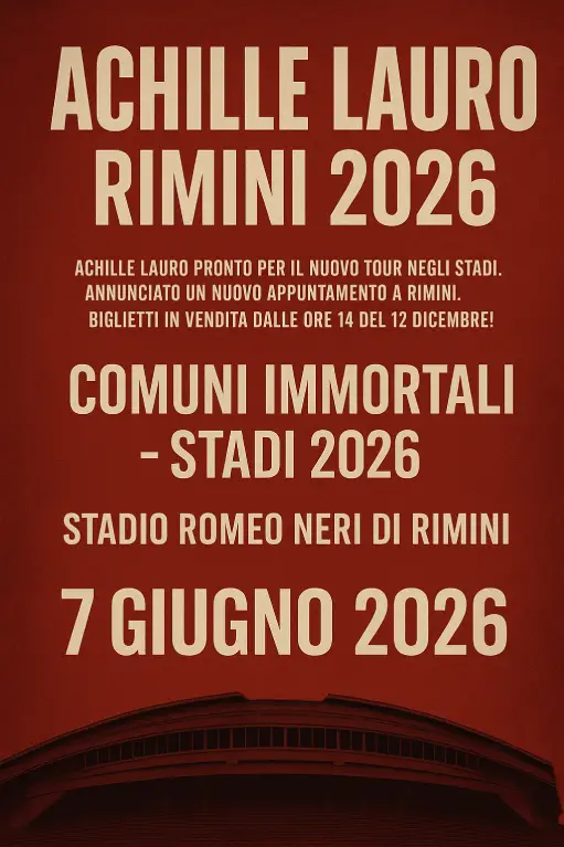 Achille Lauro Rimini 2026